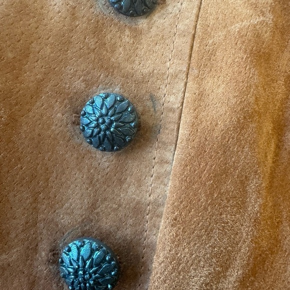 NWT Suede Military Jacket Rust Brown Blazer Coat XL - Picture 12 of 13